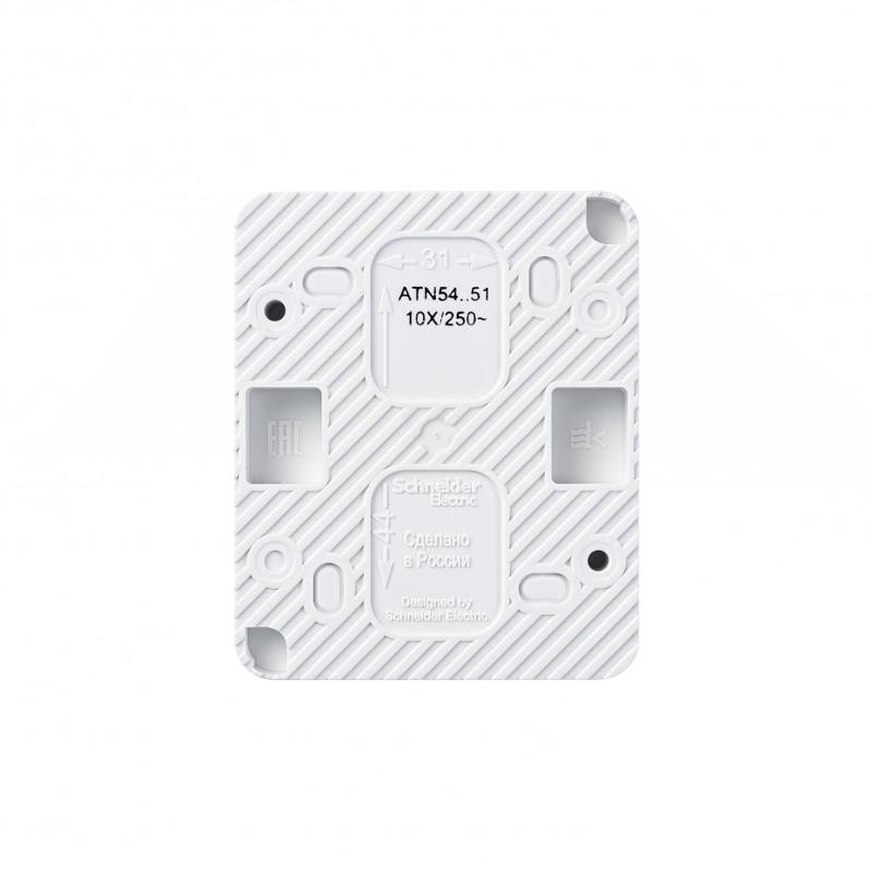 AtlasDesign Profi54 Белый О/У Выключатель 2-клавишный 10 АХ | ATN540151 | SE — миниатюра 4
