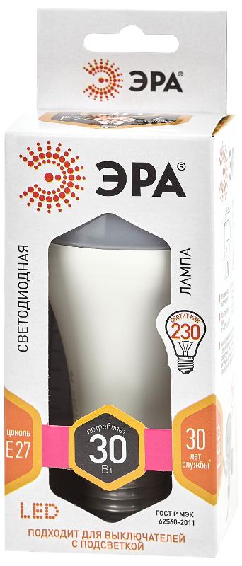Лампа светодиодная LED A65-30W-827-E27 (диод, груша, 30Вт, тепл, E27) (10/100/1200) | Б0048015 | ЭРА — миниатюра 2