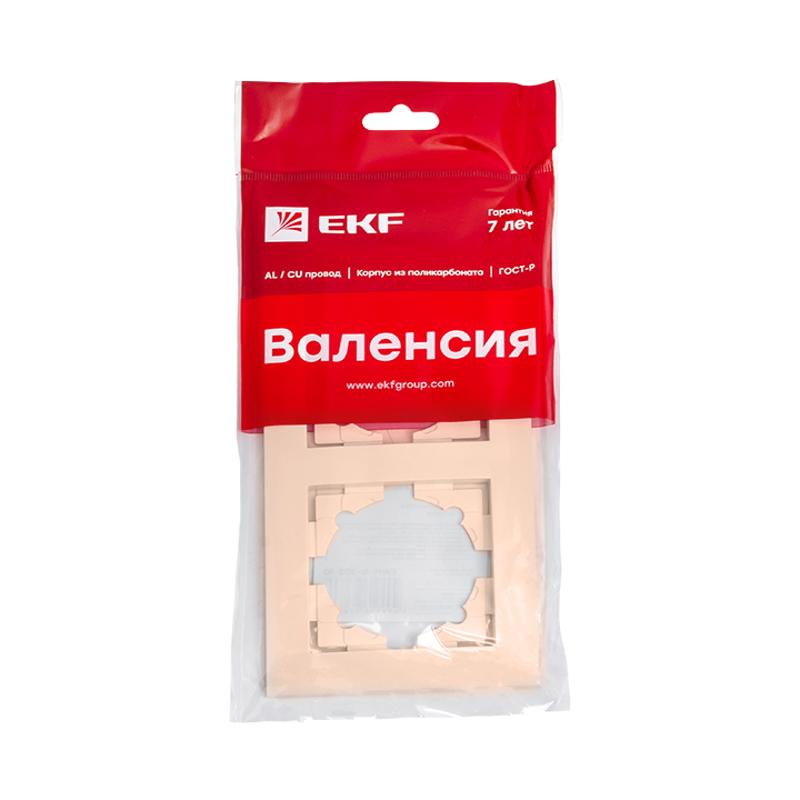 Валенсия рамка 2-местная кремовая EKF PROxima |  EWM-G-302-20 |  EKF — миниатюра 2