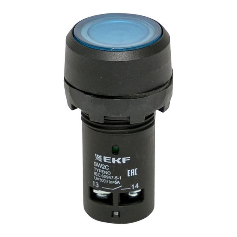Кнопка SW2C-10D с подсветкой синяя NO EKF PROxima | sw2c-md-b | EKF — миниатюра 12