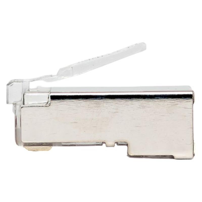 Коннектор RJ-45 TERACOM PRO экранированный 8P8C 30мкд Cat.5E универсальный (упак.20шт) | TRP-PLUG-5EFTP-20 | EKF — миниатюра 8