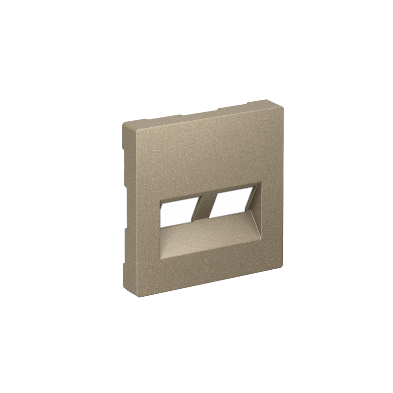 AtlasDesign Шампань Накладка двойная для информационных функций типа Keystone | ATN000590 | SE — миниатюра 1