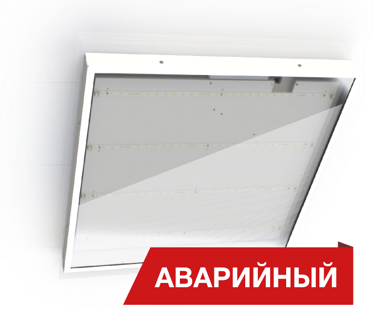 Светодиодный светильник ДПО Diora Office Glass 28/3800 opal 3800лм 28Вт 4000K IP65 0.7PF 80Ra Кп<1 Авар. | DOG28-O-4K-A | Diora — Diora