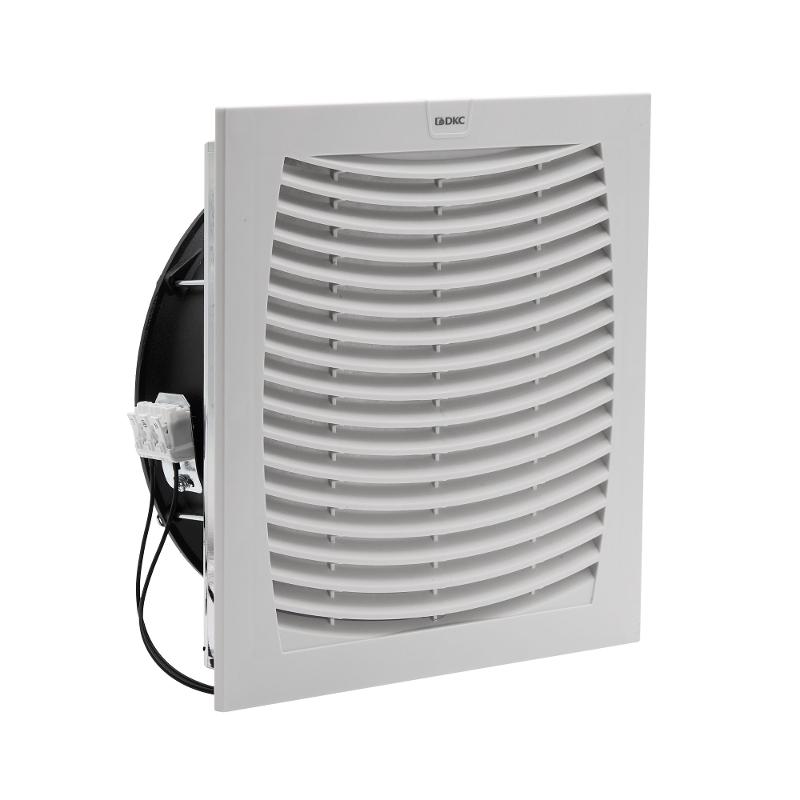 Вентилятор с фильтром ЭМС 500 м3/ч, 230В AC, 255х255 мм, IP54 | R5MCV25230 | DKC — миниатюра 1