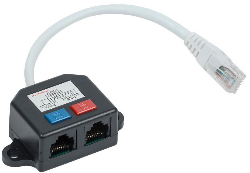 Разветвитель (Y-адаптер) кат. 5Е 2xRJ45-1хRJ45 | CS7-1C5EU-Y2-1 | ITK — ITK