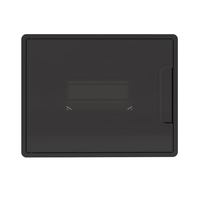 Щиток 8 мод встраиваемый Фрейм (FRAME), черный, с тонир. дв., с 2  шинами PEN на 6 и 8 отв. | F08B1BD | DKC — миниатюра 2
