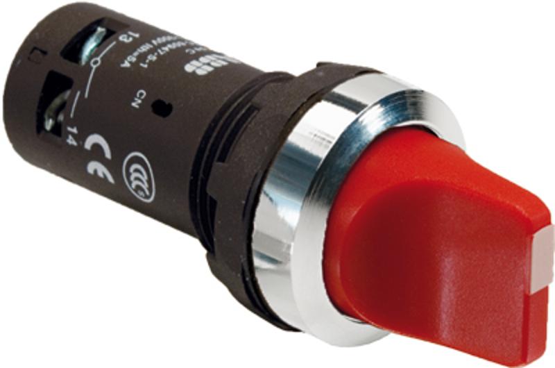 Переключатель C2SS2-30R-11 2-х позиционный красный 1НО1НЗ (90гра дусов) с фиксацией | 1SFA619201R3071 | ABB — ABB