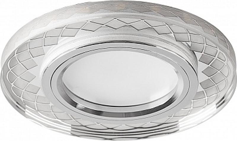 Светильник точечный встраиваемый под лампу, с LED подсветкой CD959 15LED*2835 SMD 4000K, MR16 50W G5.3, прозрачный | 32649 | FERON — Feron