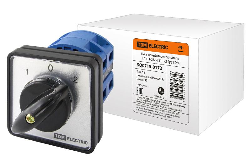 Кулачковый переключатель КПУ11-25/52  | SQ0715-0172 | TDM — TDM ELECTRIC