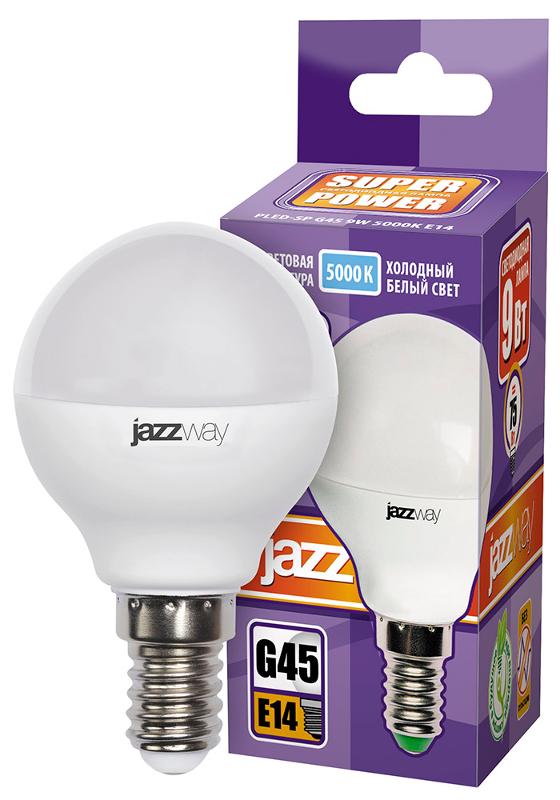 Лампа светодиодная LED 9Вт E14 230В 5000К PLED- SP G45 | 2859600A | Jazzway — миниатюра 2