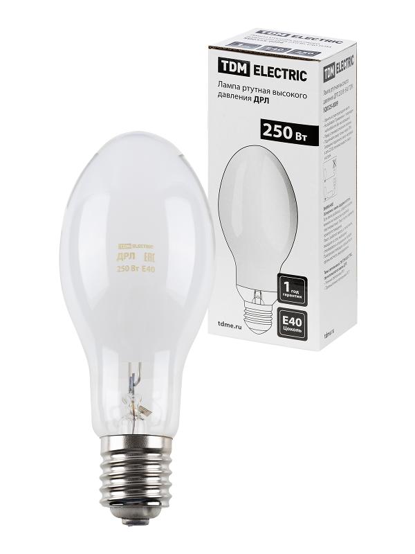 Лампа дуговая ртутная ДРЛ  250Вт E40 4200К | SQ0325-0009 | TDM — TDM ELECTRIC