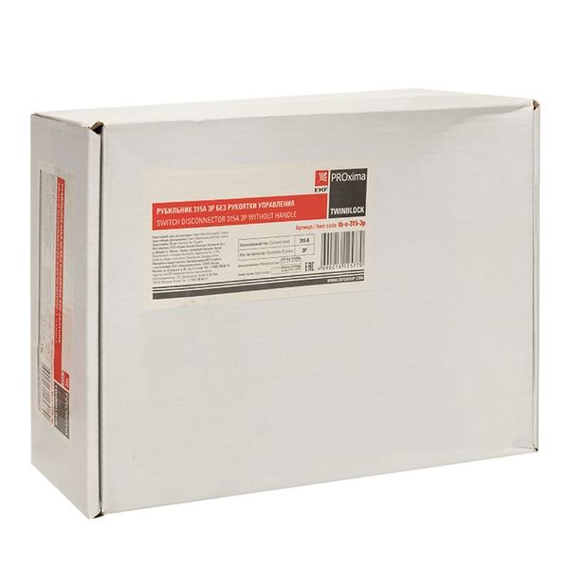 Рубильник 315A 3P без рукоятки управления TwinBlock | tb-s-315-3p | EKF — миниатюра 11