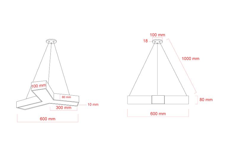 Светильник светодиодный Geometria Igrek SPO-141-W-40K-028 28Вт 4000K 1750Лм IP40 600*600*80 белый подвесной ЛТ | Б0058884 | ЭРА — миниатюра 2