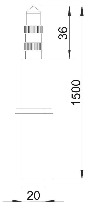Стержень заземления безмуфтовый D20 мм, FT ( 219 20 ST FT )  | 5000750 | OBO Bettermann — миниатюра 3