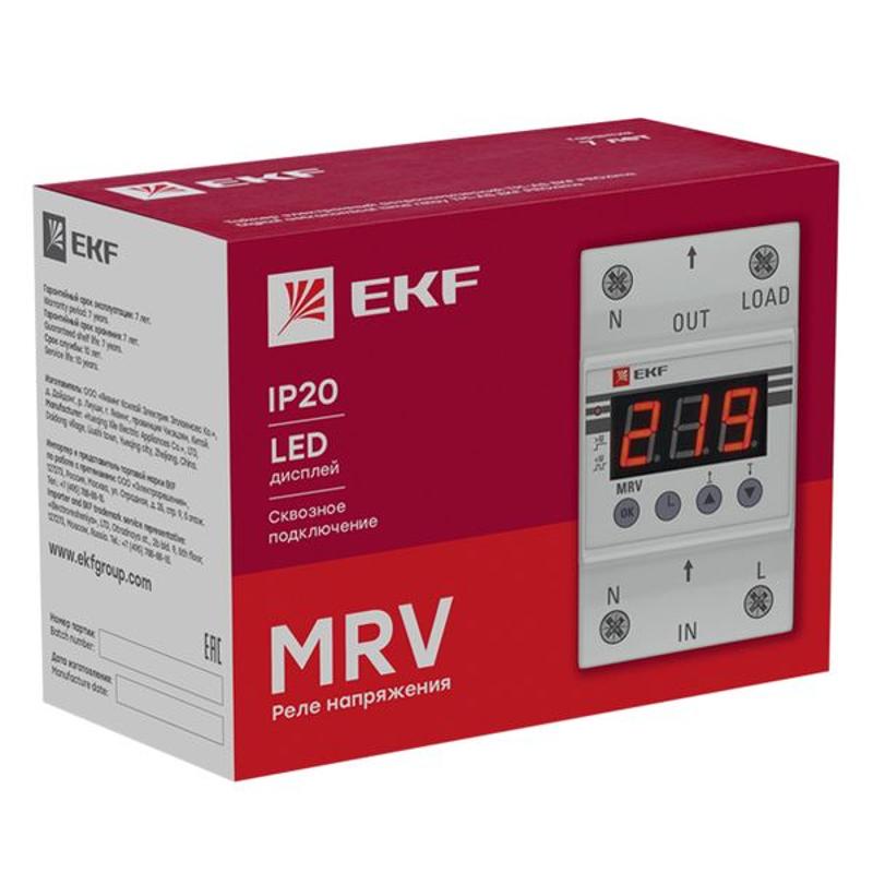 Реле напряжения с дисплеем MRV 40A EKF PROxima | MRV-40A | EKF — миниатюра 5
