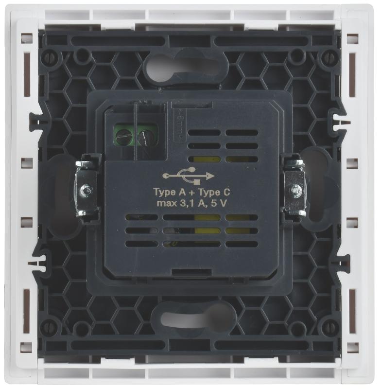 FORTE&PIANO Розетка USB A+C 3,1А FP250 белый | FP-U22-D31-K01 | IEK — миниатюра 3