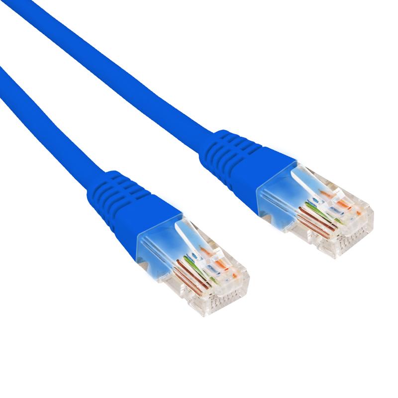 Патч-корд U/UTP CAT 6, RJ45-RJ45, 26AWG, LSZH, синий, 0.3м REXANT | 02-0294-03 | REXANT — фото 1 | Sento