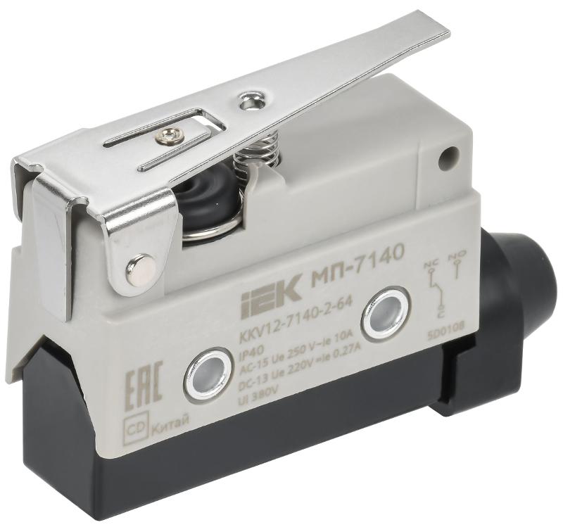 Микровыключатель концевой МП-7140 укор. рычаг IP40 | KKV12-7140-2-64 | IEK — IEK (ИЭК)