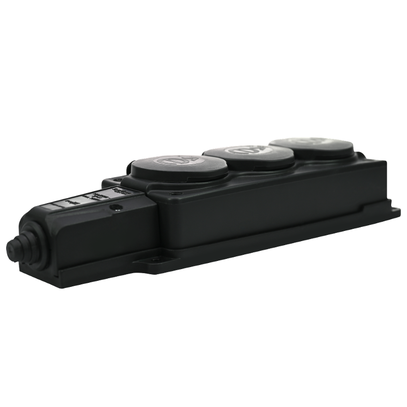 Колодка 3 гнезда 2К+З каучуковая 16А/250В IP44 Чёрная MultiSet | MST4103BK | SE — миниатюра 6