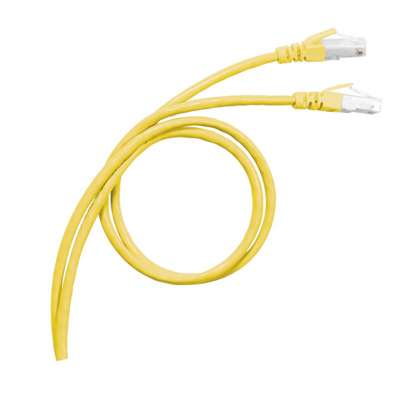 Коммутационный шнур RJ 45 - категория 6а - S/FTP - PVC -экранированный - 2 м - желтый | 051781 | Legrand — Legrand
