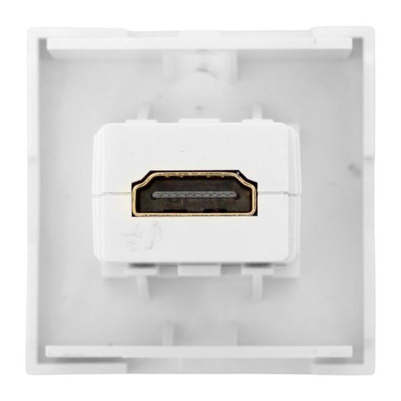 Розетка HDMI, 2 модуля, 1 гнездо, без индикатора, белая |E2MR-21HDMI-10|EKF — миниатюра 11