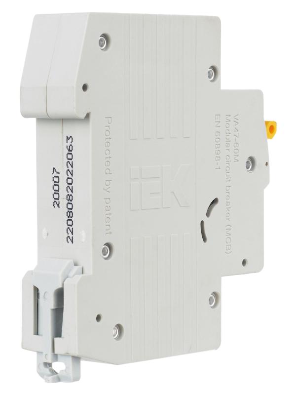 Выключатель автоматический однополюсный ВА47-60M 1Р 63А 6кА С KARAT | MVA31-1-063-C | IEK — миниатюра 4
