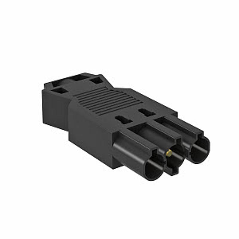 Разъем 3-полюсный Modul45connect, вилка 16 А, 250 B (черный) (ST-S GST18i3p SW) | 6108054 | OBO Bettermann — миниатюра 2