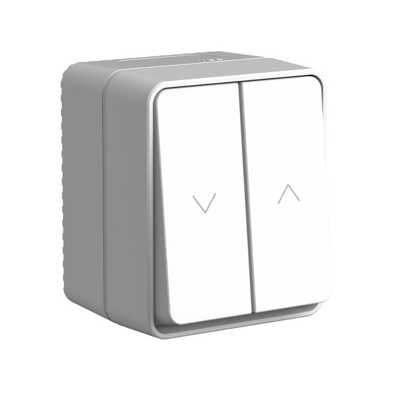 AtlasDesign Profi54 Серый О/У Выключатель 2-клавишный для жалюзи, 2х сх.4 | ATN543019 | SE — Systeme Electric