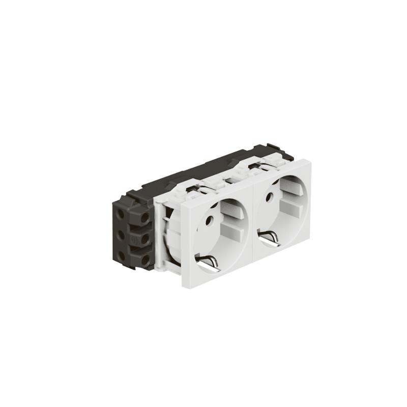Розетка Mosaic 4М 2*2P+Т нем.стд. | 077602 | Legrand — Legrand