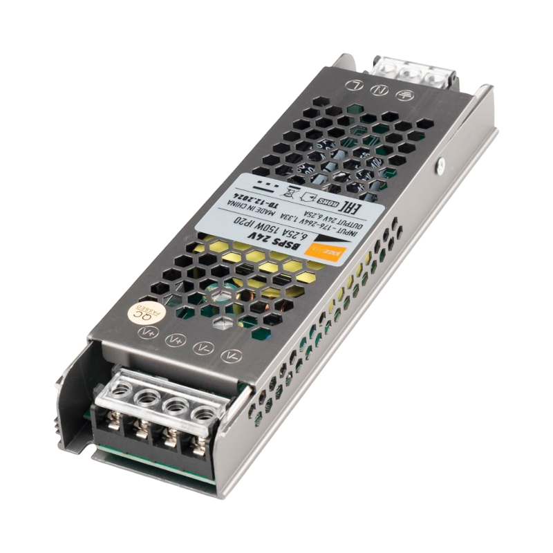 Драйвер (блок питания) для светодиодной ленты BSPS 24V    6,25A=150W IP20 2 г.гар  | .5062207 | Jazzway — Jazzway