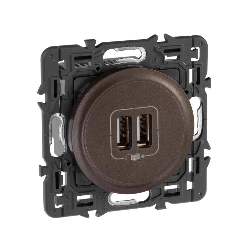 Celiane Мех USB розетки 2 ной — миниатюра 6