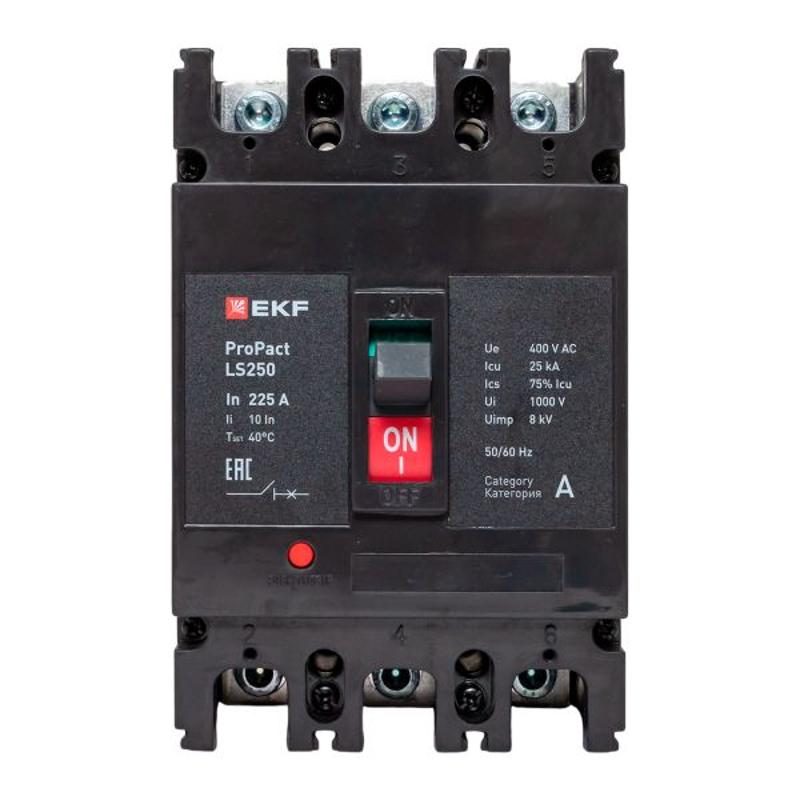 Выключатель автоматический LS250 25кА 3P 225А ProPact | mccb-250-25-3-225-ls | EKF — миниатюра 10
