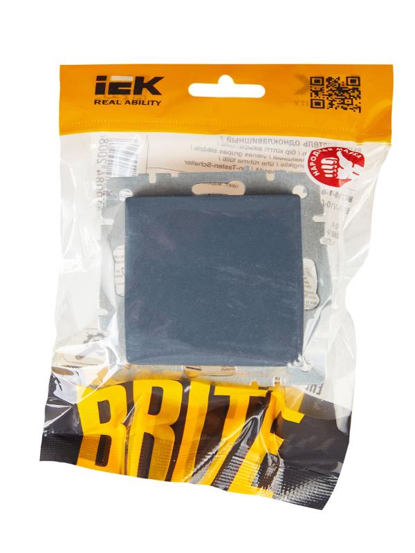 BRITE Выключатель 1-клавишный 10А ВС10-1-0-БрМ маренго | BR-V10-0-10-K35 | IEK — миниатюра 6