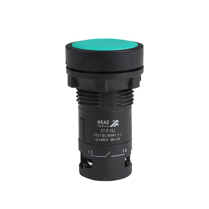 Кнопка OptiSignal Compact D22 C7-P-311 зеленая 1НО+1НЗ XB7NA35 | 362044 | КЭАЗ — КЭАЗ (Курский электроаппаратный завод)