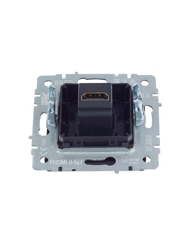 BRITE Розетка HDMI РHDMI-0-БрГ графит  | BR-H10-K53 | IEK — миниатюра 5