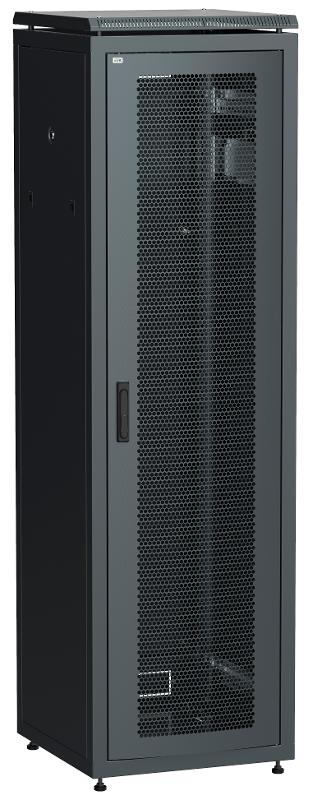 Шкаф сетевой 19" LINEA N 33U 600х800 мм перфорированная передняя дверь черный | LN05-33U68-P | ITK — фото 1 | Sento