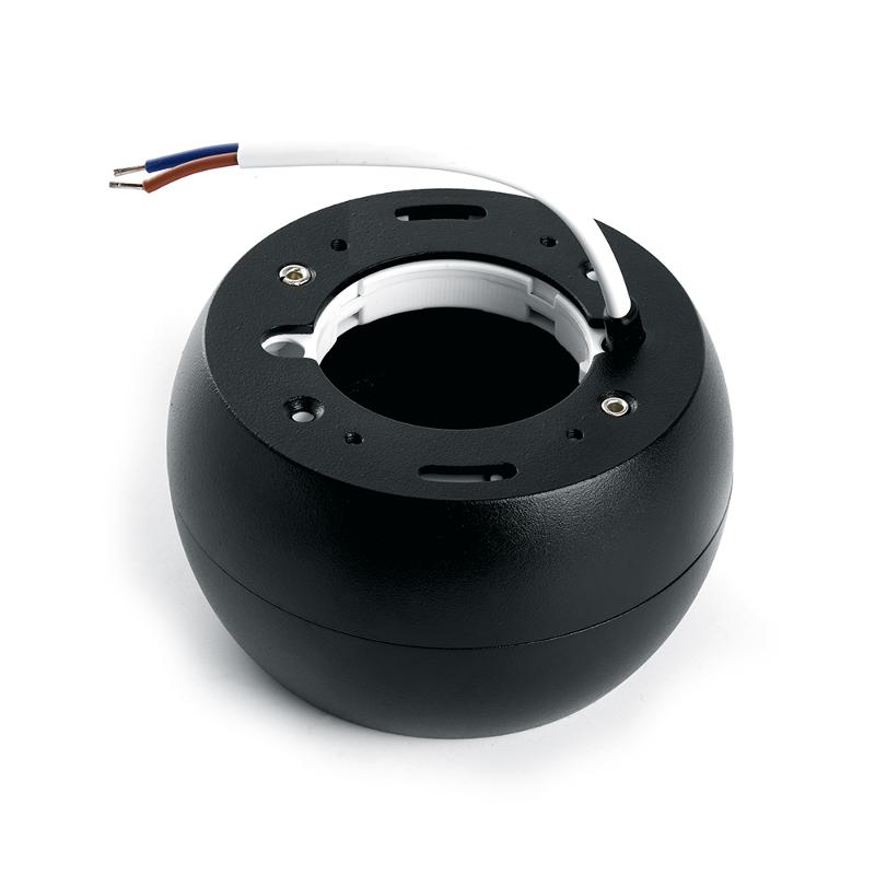 Светильник потолочный под лампу макс 12W, 230V, GX53, черный, HL355 | 41508 | FERON — миниатюра 5