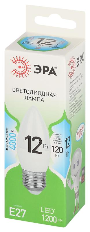 Лампа светодиодная GREEN LINE LED B35-12W-840-E27 GL E27 12 Вт свеча яркий белый свет | Б0067141 | ЭРА — миниатюра 5
