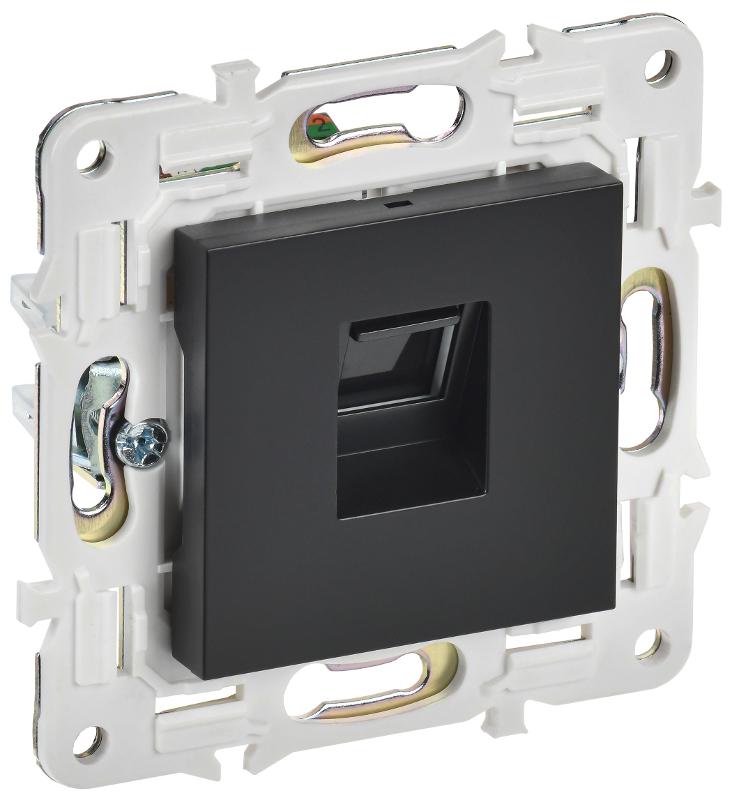 SKANDY Розетка компьютерная RJ45 кат.5E SK-K01Bl черный | SK-K10-1-K02 | IEK — IEK (ИЭК)