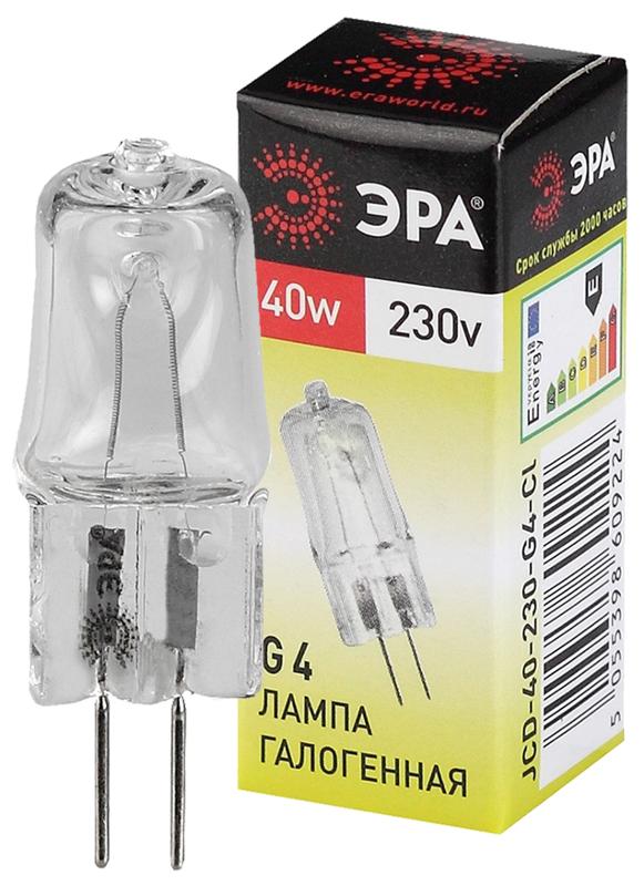 Лампа галогенная капсульная 40Вт 220В G4 JCD | C0039280 | ЭРА — ЭРА (Энергия света)