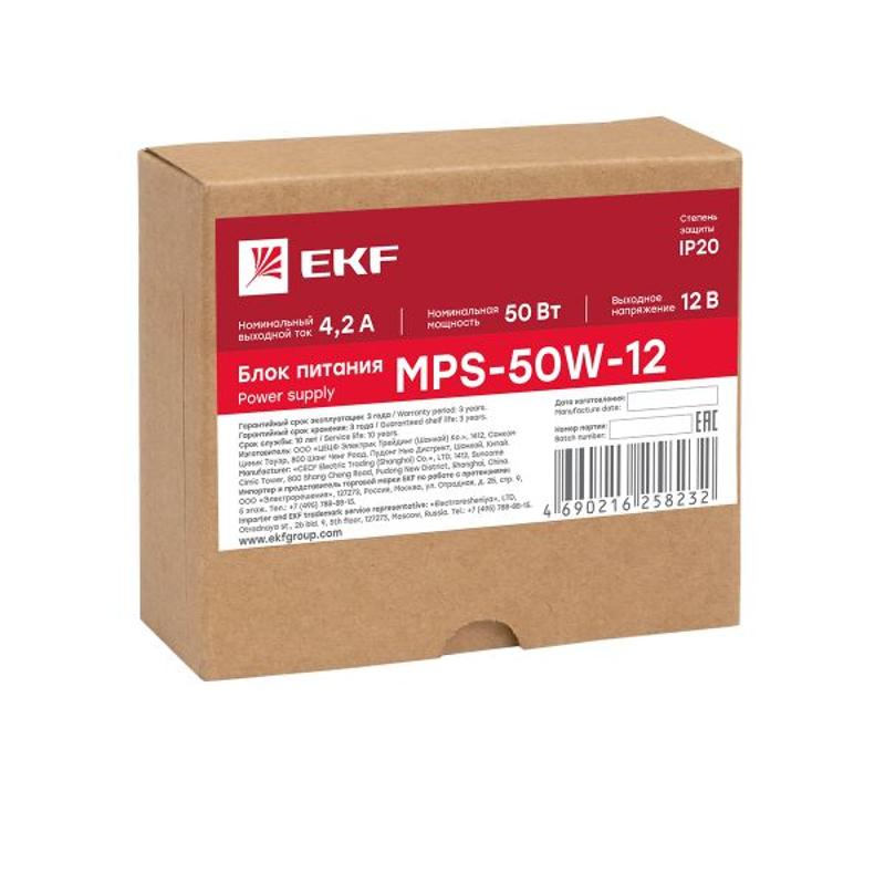 Блок питания 12В MPS-50W-12 Proxima | mps-50w-12 | EKF — миниатюра 10