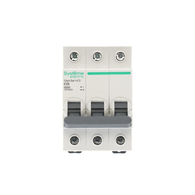 Выключатель автоматический трёхполюсный 25A C 6kA City9 | C9F36325 |Systeme Electric — миниатюра 3