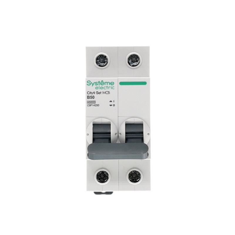 Выключатель автоматический двухполюсный 50А B 4.5kA City9 | C9F14250 | SE — миниатюра 3