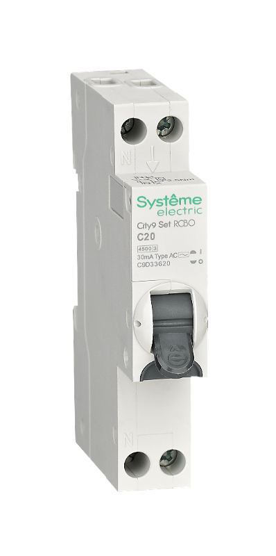 АВДТ City9 1П+Н C20 4500A 30мА AC 18мм | C9D33620 | SE — Systeme Electric