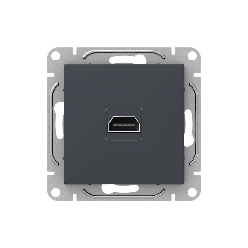Механизм розетки HDMI, графит Эпика  |UP1-SOG-HDMI| EKF — EKF