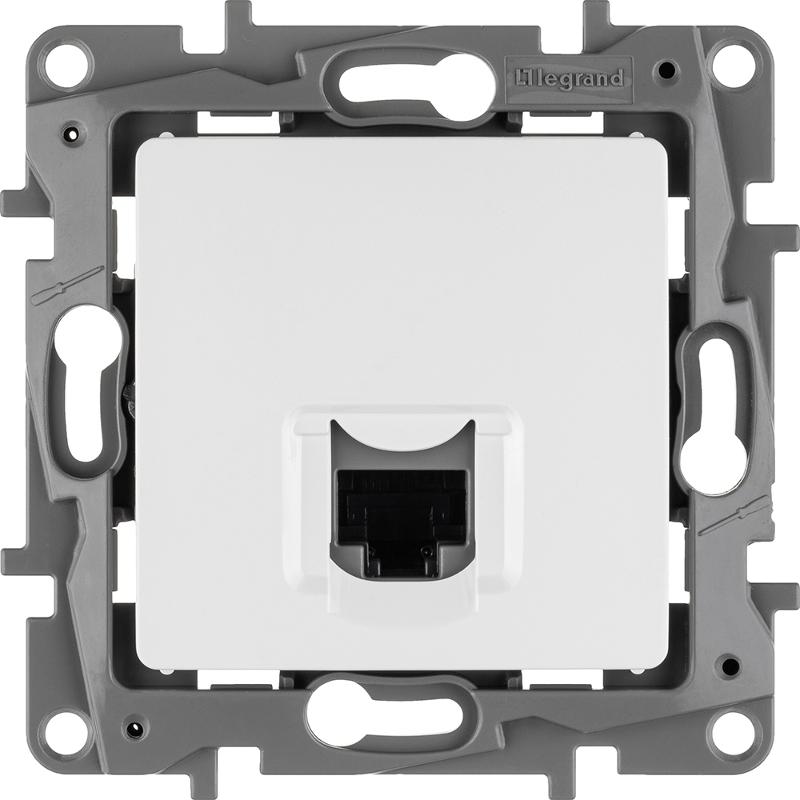 Etika Белый Розетка компьютерная RJ45 одинарная 5 кат. UTP — миниатюра 6