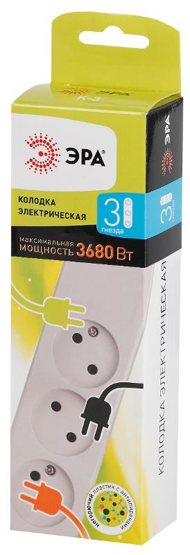 Колодка K-3 3гн, без зазeмл (10/40/1920) |Б0003476 | ЭРА — миниатюра 2