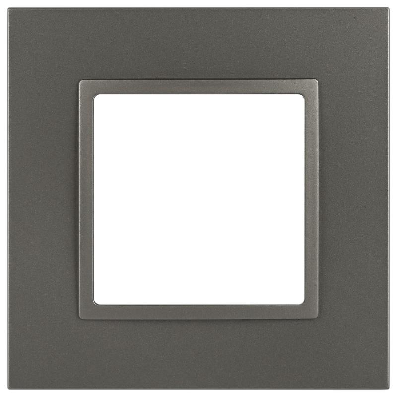 Рамка для розеток и выключателей Elegance 14-5011-16 Classic, на 1 пост, титан | Б0065823 | ЭРА — ЭРА (Энергия света)
