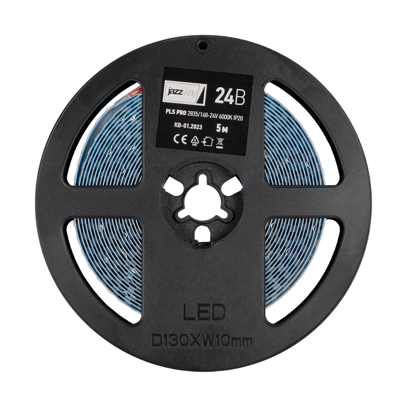 Лента светодиодная PLS PRO 2835/168-24V - 6000K IP20 5m | .5015777 | Jazzway — миниатюра 1