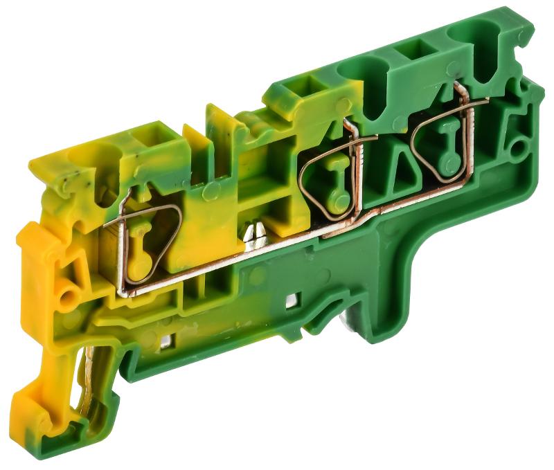 ARMAFIX Клемма пруж. CX4-3 PE 4мм2 3-конт. зазем. | AF-CT41-00-3-K52-004 | IEK — миниатюра 1